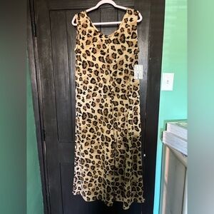 Leopard Print Sleeveless jumpsuit